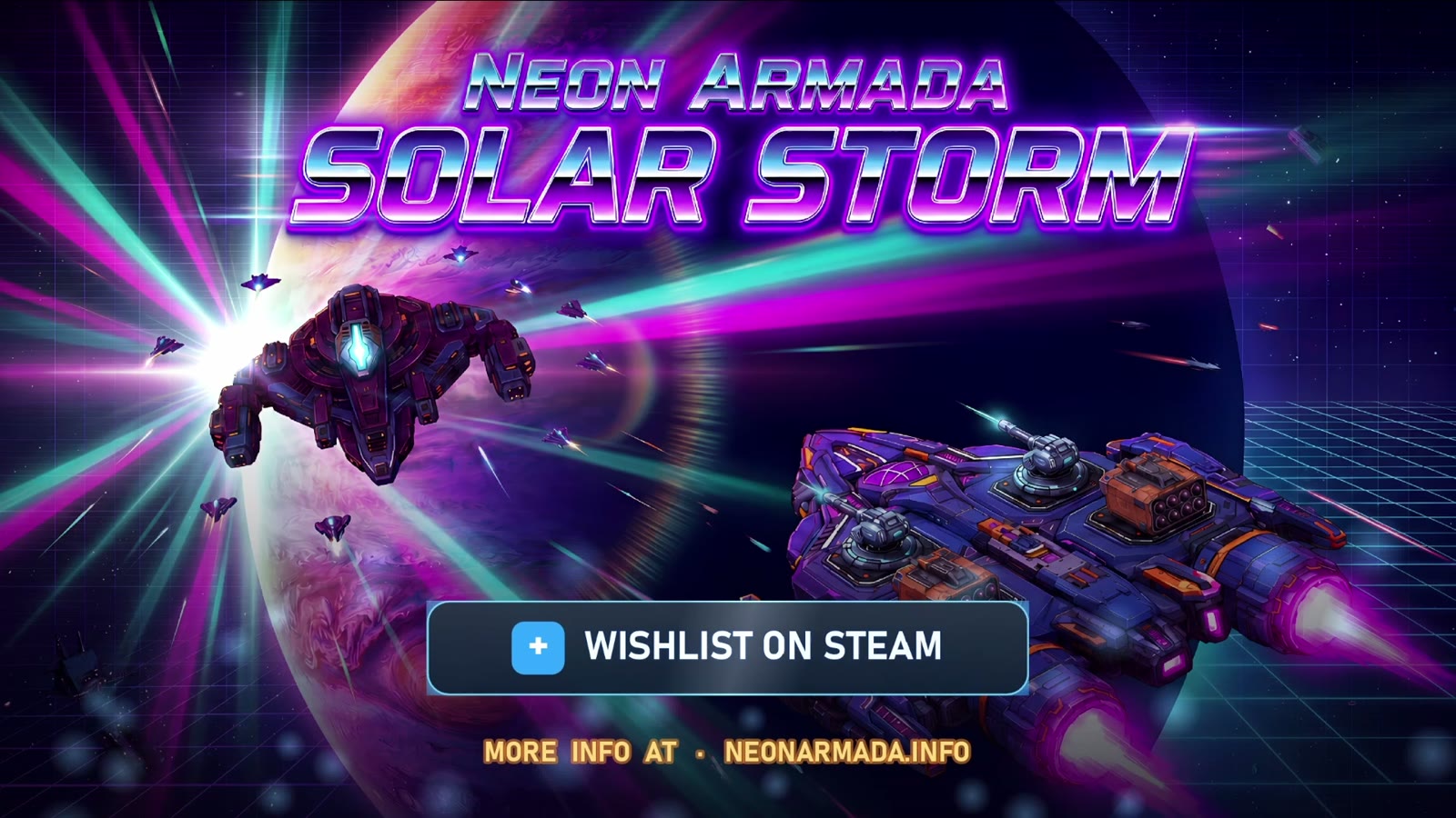 Neon Armada: Solar Storm key art